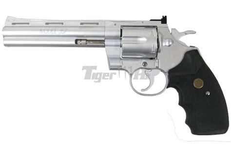 Kwc Python 357 Abs Version 6inch Silver Revolver Airsoft Tiger111hk