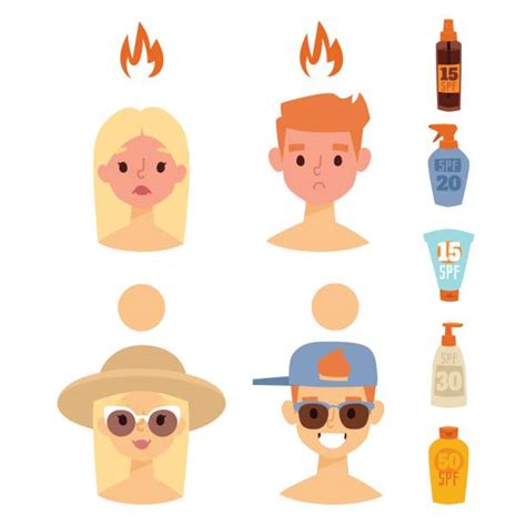 Sunburn Face Illustrations Royalty Free Vector Graphics And Clip Art
