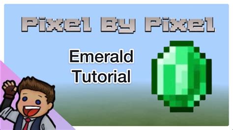 Emerald Pixel Art Tutorial Minecraft Bedrock Edition Pixel By Pixel
