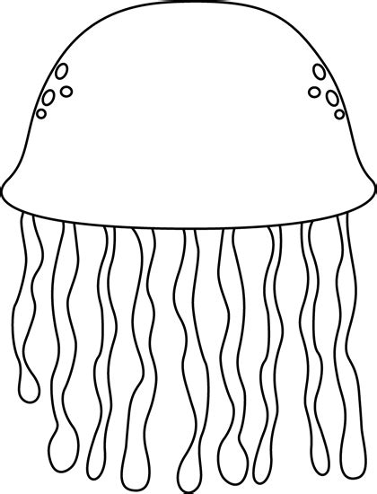 Black and White Black and White Jellyfish | Jellyfish images, Black and white, Clip art