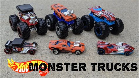 Hot Wheels Monster Truck Two Packs Twin Mill Rodger Dodger And The Bone Shaker Youtube