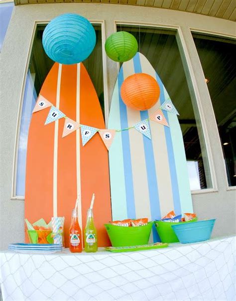 Surfs Up Summer Pool Party Karas Party Ideas Surfer Party