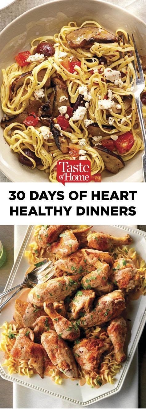 30 Days Of Heart Healthy Dinners Heart Healthy Dinners Heart Healthy