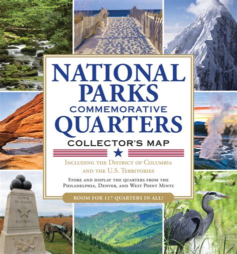 National Parks Commemorative Quarters Collectors Map 2010 2021 A2z