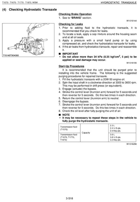 Kubota T1570 T1670 T1770 T1870 Tractor Mower Workshop Service Manual