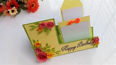How to make birthday cards! Beautiful Handmade Birthday card//How to make Birthday ...