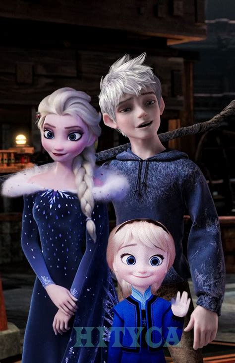 Two Frozen People Standing Next To Each Other