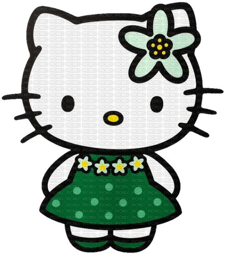 Hello Kitty Vert Png Gratis Picmix