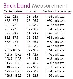 Every inch equals one cup size we show you how to measure bra size, use our bra size chart, and determine the best style for finding the ideal bra starts with knowing your size. Bra measuring guide | Find your bra cup size | Underwear ...