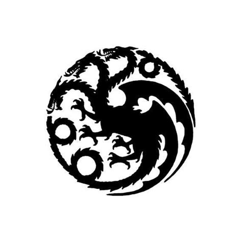 Find the best targaryen sigil wallpaper on getwallpapers. House Targaryen Dragon Logo, Game of Thrones - Die Cut ...