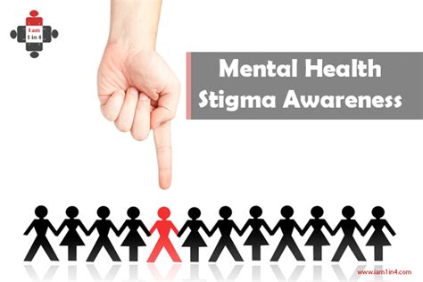 Mental Health Stigma Awareness I Am 1 In 4