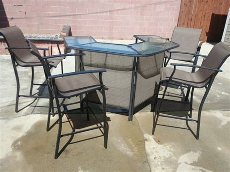 Garden Oasis Outdoor Bar Table Set For Sale In Los Angeles Ca Offerup