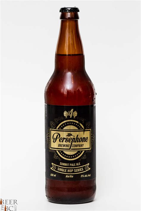 Persephone Brewing Co Single Hop 4 Summit Pale Ale Beer Me