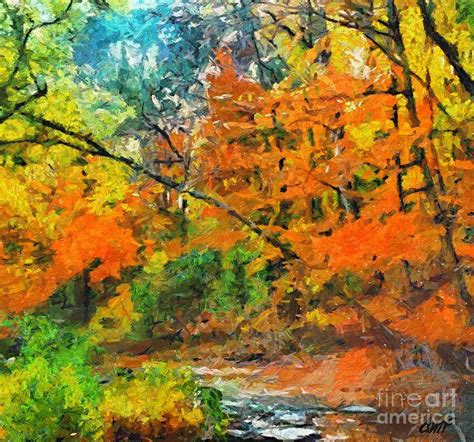 Autumn In The Forest Painting By Dragica Micki Fortuna Fine Art America