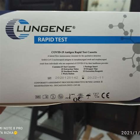 Promo Original Antigen Swab Rapid Test Clungene Lungene Diskon 55 Di