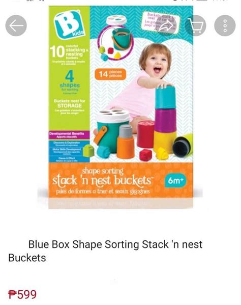 Bkids Shape Sorting Stack N Nest Buckets Hobbies And Toys Toys And Games