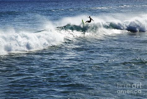 Surfer Riding A Wave Photograph By Brandon Tabiolo Printscapes Pixels