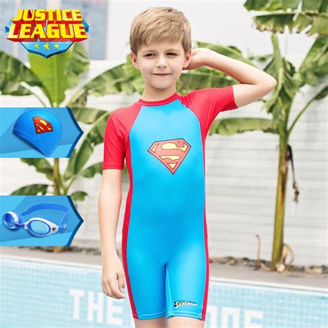 Vatican Childrens One Piece Swimsuit Boys Long Sleeves Sunscreen Big