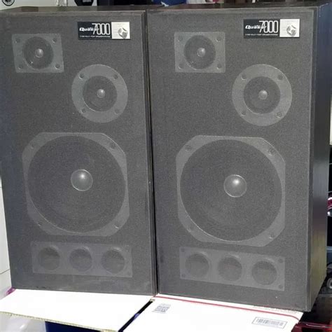 Vintage Quasar 3 Way Speakers Model Sw 430sw These Sound Remarkably