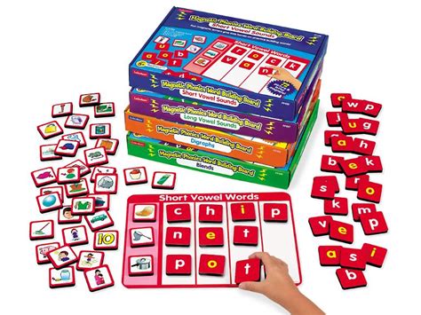 Lakeshore Magnetic Phonics Word Building Boards Short