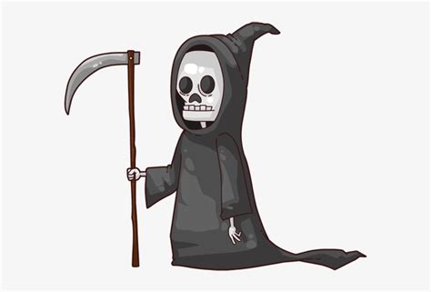 Cute Grim Reaper Cartoon 615x533 Png Download Pngkit