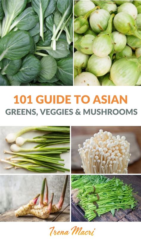 101 Guide To Asian Greens And Vegetables Including Mushrooms And Herbs