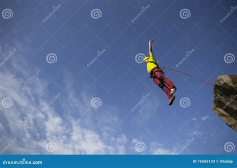 Jump Off A Cliff Stock Image Image Of Jump Color Diving 76505133