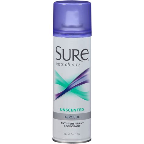 Sure Spray Antiperspirant Deodorant Unscented 6 Oz