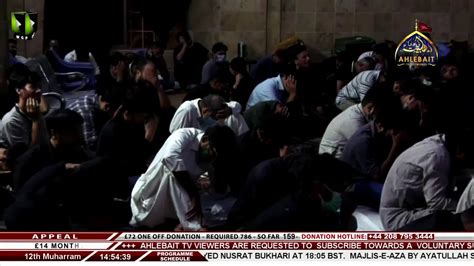 LIVE Majlis E Aza Moulana Syed Arif Shah Kazmi I Ahlebait TV I