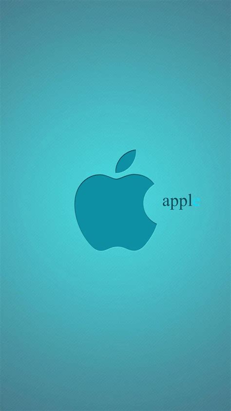 Apple Light Blue Logo Iphone 7 And Iphone 7 Plus Wallpaper