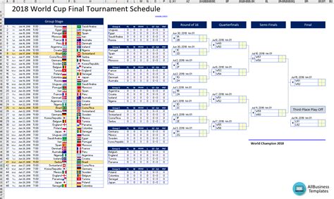 Tournament Schedule Template Hq Printable Documents