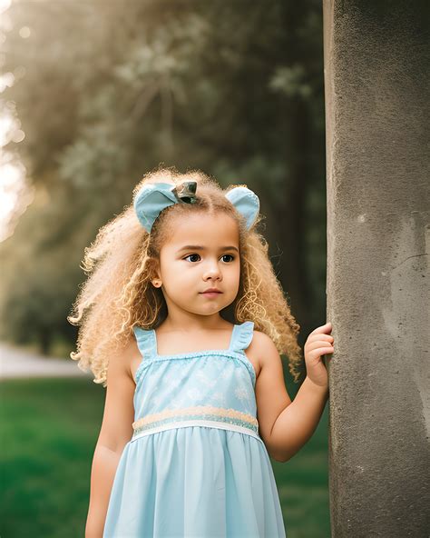 Download Ai Generated Cute Little Girl Royalty Free Stock