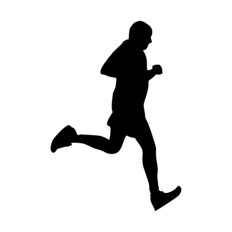 Premium Vector Silhouettes Of People Running Or Walking