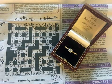man s proposal using crossword clues is super cute metro news