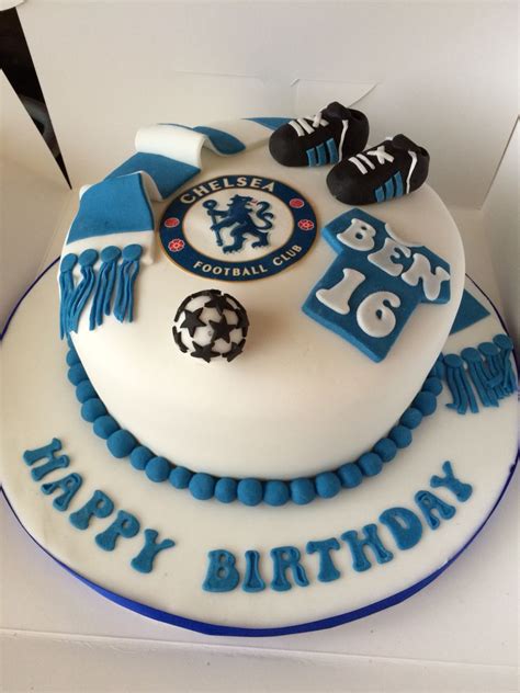 Chelsea Football Cake Soccer Cake Football Themed Cakes Cake
