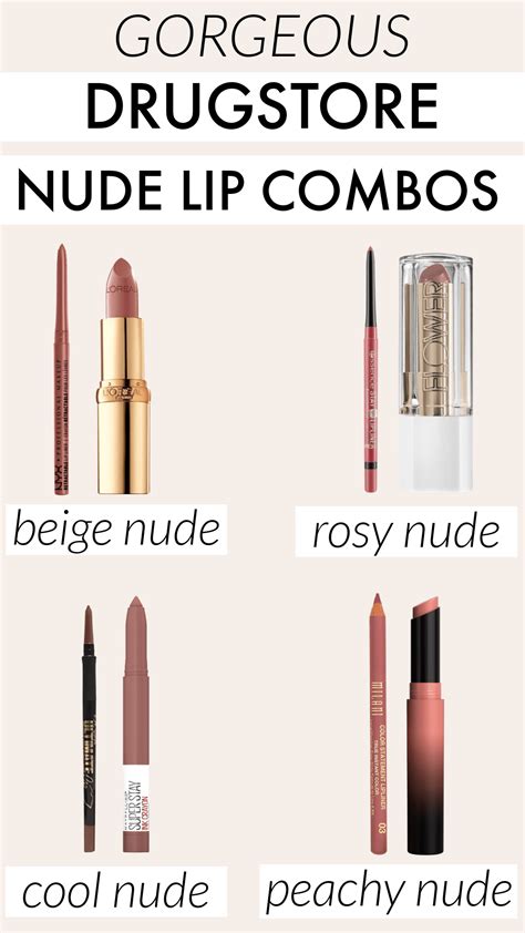 4 Gorgeous Drugstore Nude Lip Combos Meg O On The Go