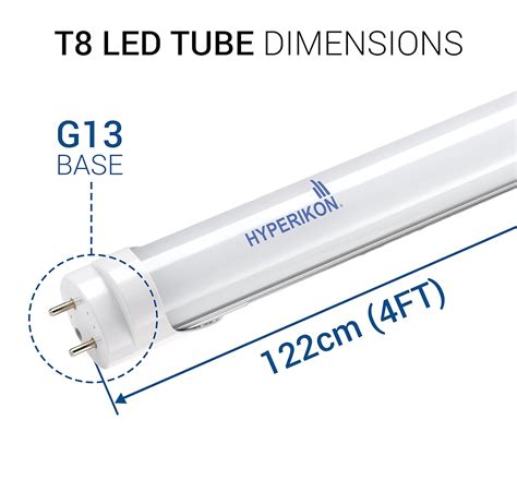 Hyperikon 4 Foot Led Tube T8 T10 T12 40 Watt Replacement 18w Dual