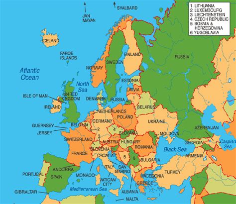 Kort Over Europa Billede