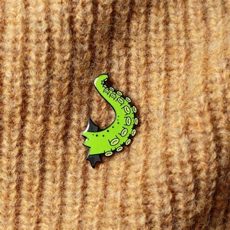 Curse Of The Tentacle Enamel Pin Badge Pin And Patches Enamel Pins