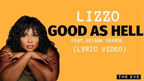 Good As Hell Lyric Video Lizzo Feat Ariana Grande Youtube