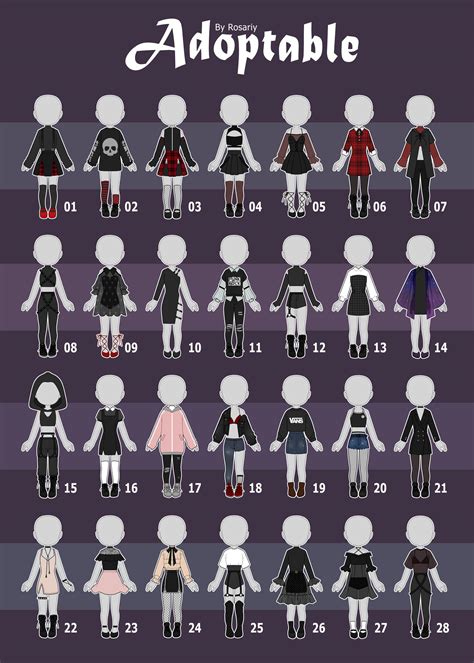 Closed Casual Outfit Adopts 59 By Rosariy On Deviantart