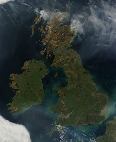 Nasa Modis Image Of The Day March 28 2012 Great Britain And Ireland