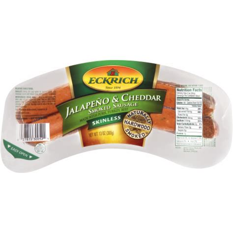 Eckrich Jalapeno And Cheddar Smoked Sausage 13 Oz Ralphs