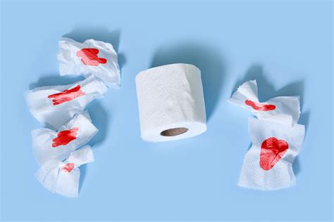 Hemorrhoid Problems Sheets Of Toilet Paper With Blood On Flickr