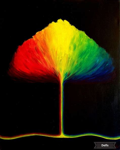 Rainbow Tree Rainbow Tree Painting Paint Nite