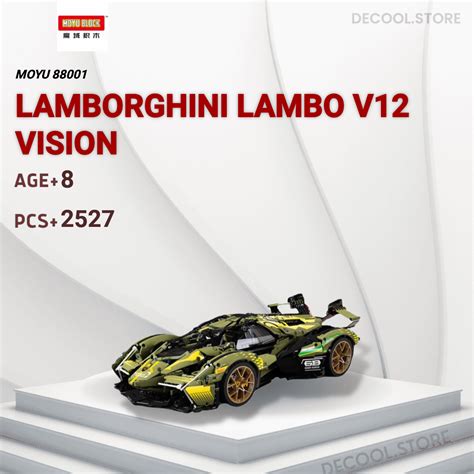 Lamborghini Lambo V12 Vision Moyu 88001 Official Store Decool