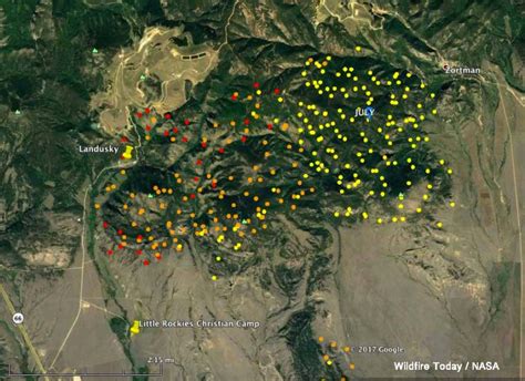 Wildfire In Montana Map A Map Of The Usa