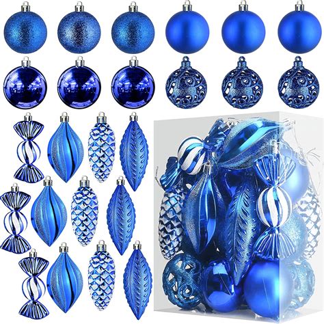 Prextex Christmas Tree Ball Ornaments Blue Christmas