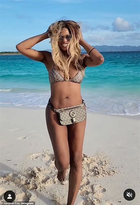 Laverne Cox 50 Shows Off Her Incredible Figure In A Tiny Gucci Bikini Trends Now