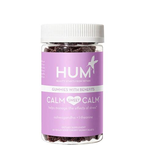 Hum Nutrition Calm Sweet Calm Stress Management Vegan Gummies 60 Piece